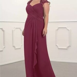 AZAZIE BIRDIE
A-Line Sequins Chiffon Floor-Length Dress szA14